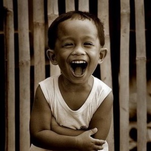 kid laughing